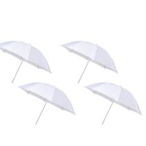 PICO Studio White Reflector Umbrella, Professional Photography Lighting Equipment(Pack of 4)