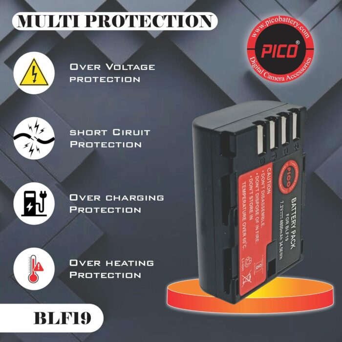 PICO BLF19 Battery Camera Battery Compatible with DSLR Models - Image 3
