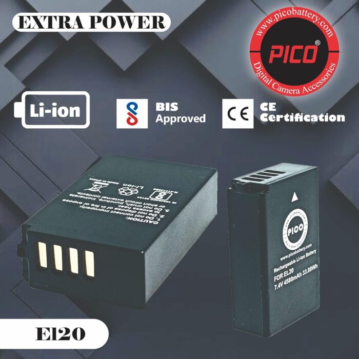 PICO EL20 Battery Camera Battery Compatible with DSLR Models - Image 4