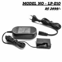 PICO LP-E10 Dummy Battery Charger Kit DC Coupler & AC Power Adapter Compatible with Canon
