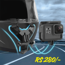 Main Image (helmet with mounted camera): "Motorcycle helmet chin mount for GoPro and action cameras – secure V-shape mount for POV recording" Image showing different color options: "Helmet chin mount for GoPro available in blue, red, green, orange, and black colors" Close-up of the mount only: "Durable ABS V-shaped GoPro helmet chin mount with anti-slip silicone grip" Installation view (mount on helmet chin area): "Full-face helmet chin mount setup for GoPro or Insta360 camera – easy strap installation" POV riding angle demonstration (if available): "First-person POV recording using helmet chin mount for action cameras while riding motorcycle" 💡 Alt Text SEO Keywords Use keywords naturally within your alt texts: Helmet chin mount GoPro mount Motorcycle camera mount Action camera helmet mount Insta360 helmet mount POV camera holder