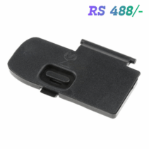 Black replacement camera battery door or cover.Black replacement battery door cover for Nikon D40 DSLR camera.