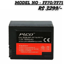 PiCO NP-FF70 / NP-FF71 Replacement Li-ion Battery for Sony Camcorders, 7.2V 1950mAh