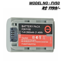 PICO FV50 7.4V 2900mAh Rechargeable Li-ion Battery Pack for Sony Handycam Camcorders.