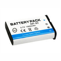 "NP-90 Rechargeable Lithium-Ion Battery Pack, 3.7V 1950mAh, for Digital Cameras and Accessories - Price RS 749."