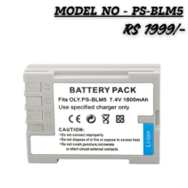 Power your photography with the high-capacity PS-BLM5 Li-ion battery pack. 7.4V, 1800mAh capacity for long-lasting performance. Compatible with Olympus camera models.