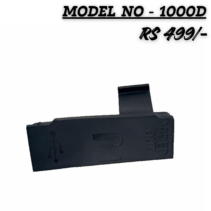 Replacement rubber USB and Video Out interface port cover for Canon EOS 1000D DSLR camera, black color.