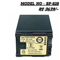 Pico BP-828 6850mAh 7.4V Li-ion rechargeable battery pack for Canon professional camcorders.