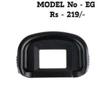 Replacement EG Eyecup for Canon EOS DSLR cameras, showing the black rubberized viewfinder eyepiece protector.