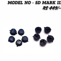 "Rear panel function buttons for Canon 5D Mark III DSLR camera, including back and front views of the replacement parts."