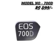 Canon EOS 700D replacement logo body nameplate featuring white "EOS 700D" text on a black badge for DSLR camera repair.