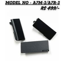 "Replacement battery door cover for Sony A7 III and A7R III cameras, textured black finish, high-quality camera spare part."