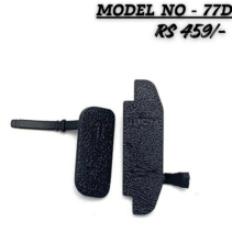 "Replacement rubber interface port cover set for Canon EOS 77D DSLR camera showing HDMI and MIC terminal doors."