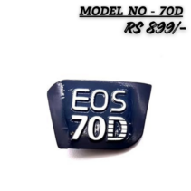 "Replacement Canon EOS 70D logo nameplate badge for camera body repair, priced at Rs 899."