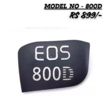 "Replacement Canon EOS 800D logo body nameplate badge for DSLR camera repair."