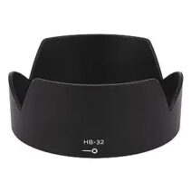 Infographic showing how a lens hood blocks stray light to prevent lens flare versus a camera without a hood where light creates flare.