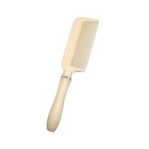 Professional 23cm cream detangling hair comb with ergonomic handle and heat-resistant teeth, weighing 41g.
