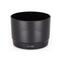 "Canon ET-65B Dedicated Lens Hood for Canon EF 70-300mm f/4.5-5.6 IS and DO IS USM Lenses - Matte Black Finish."