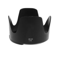 "HB-48 Petal Lens Hood for Nikon AF-S NIKKOR 70-200mm f/2.8G ED VR II lens, matte black finish with bayonet mount."