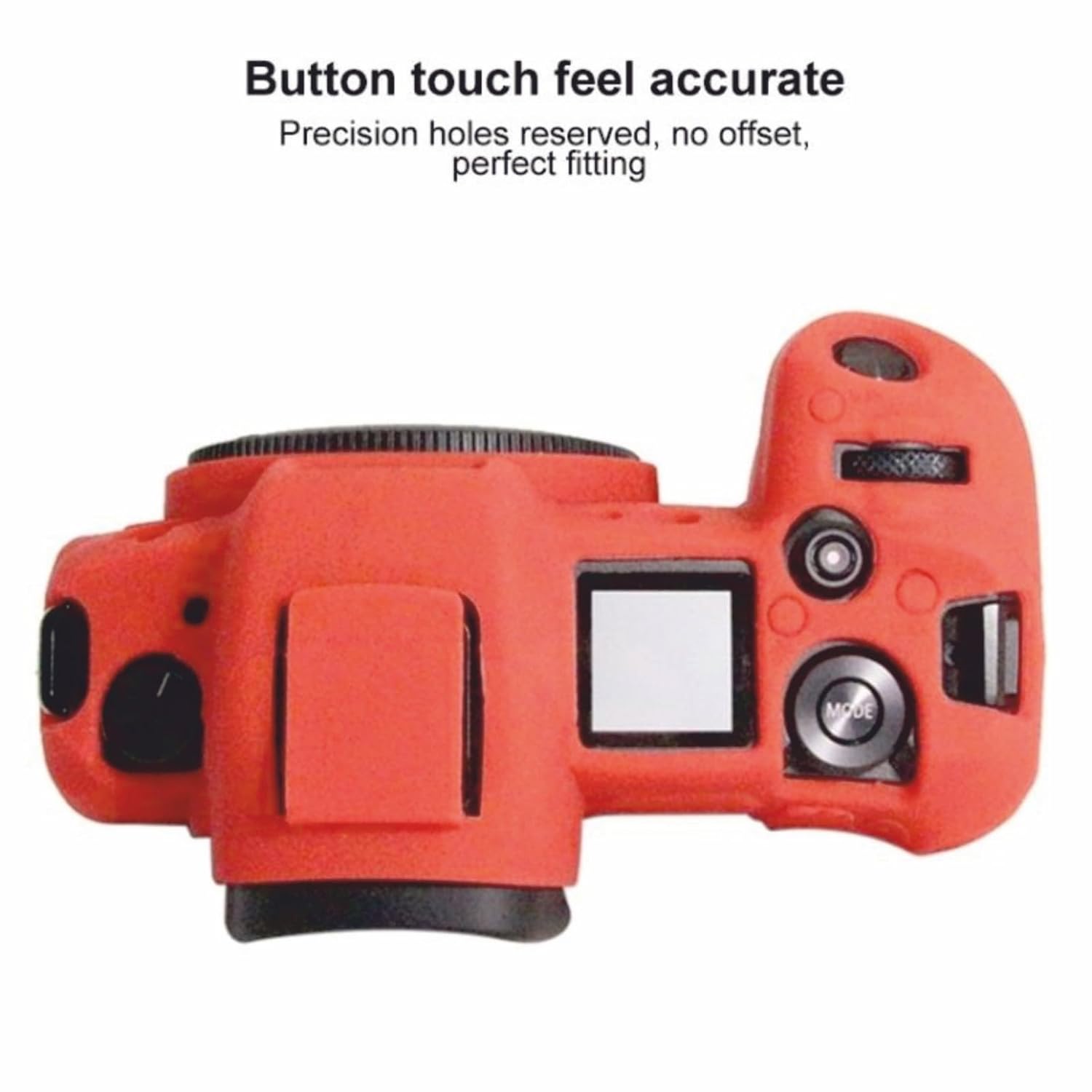 PICO Silicone Protective Camera Case Cover for Canon EOS R in – Durable, Lightweight, and Custom-Fit Design for Maximum Protection and Enhanced Grip (RED) - Image 2