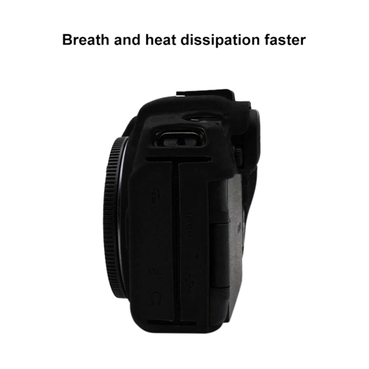 Silicone Protective Camera Case Cover for Canon PICO EOS RP in – Durable, Lightweight, and Custom-Fit Design for Maximum Protection and Enhanced Grip (Black) - Image 4