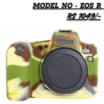 PICO Camouflage Silicone Protective Armor Case for Canon EOS R camera body.