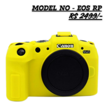 Yellow Silicone Protective Case Cover for Canon EOS RP Camera Body - Front View