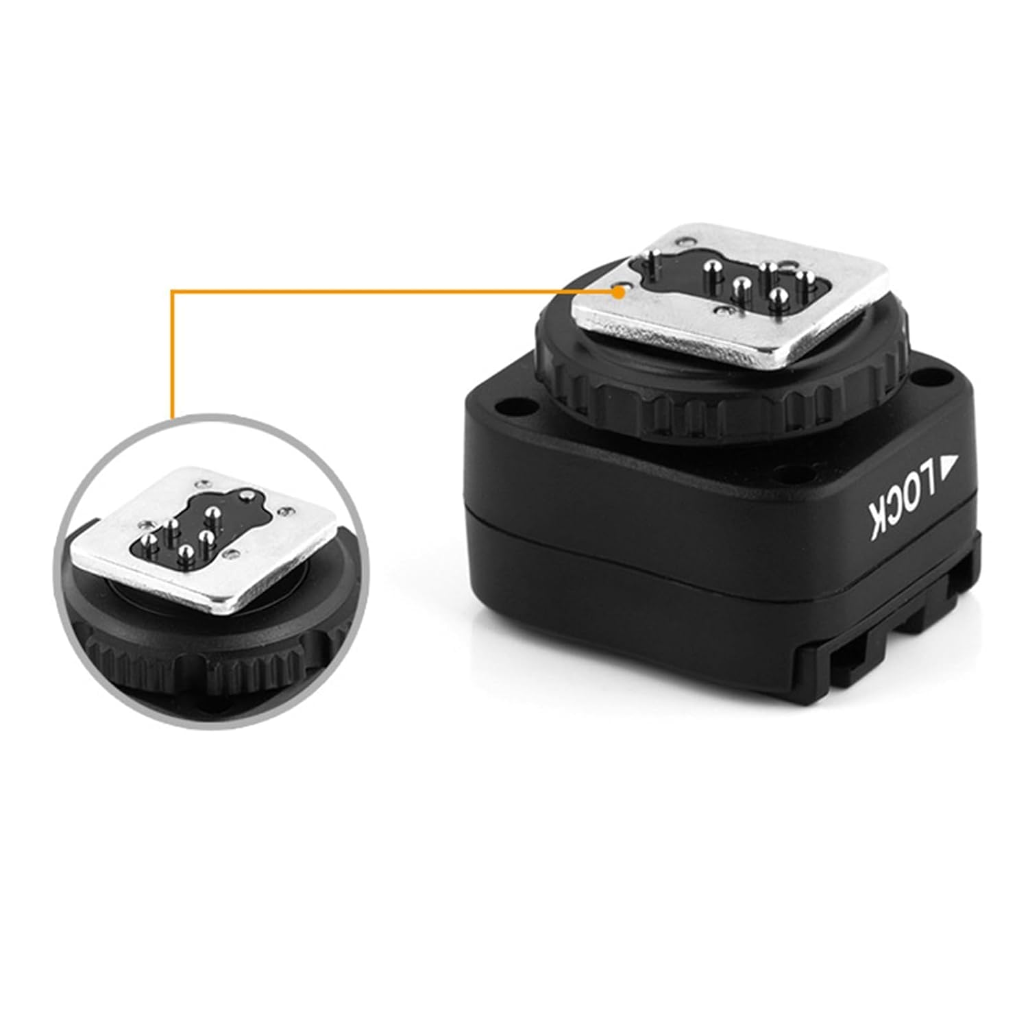 PICO Pixel TF-324 Hot Shoe Adapter | Sony MI to Nikon Flash & PC Sync - Image 2